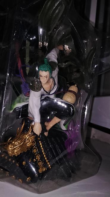 меч: Фигурка по аниме One Piece — персонаж с зелёными волосами в динамичной — 1