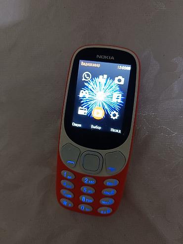купить простой кнопочный телефон: Nokia 3310, Б/у, цвет - Оранжевый, 2 SIM — 1