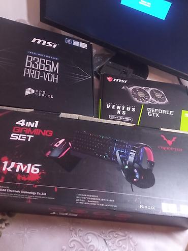 Masaüstü kompüterlər və iş stansiyaları: Gaming masaüstü kompüter seti I3 9CU NESIL 16RAM 500M2 SSD 1650 VEQA 4 — 13