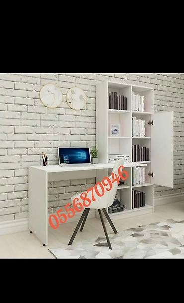 Uşaq masaları: Yazı masa ders masa çalışma masa. Bu şelfli iş masası — 2