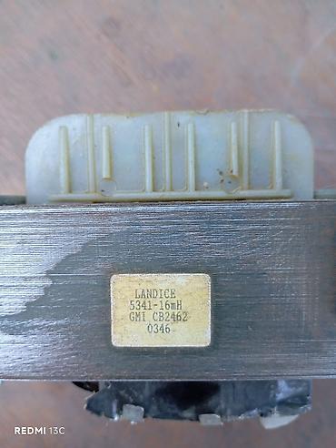 trasvarmator: Landice 5341 – 16 mH induktor/reaktor Texniki məlumat: - Model — 3