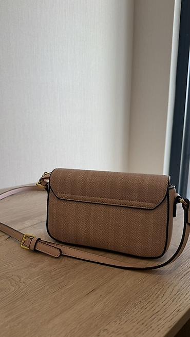 сумка унисекс: Оригинальная сумка Saint Laurent бежево розового цвета. Очень — 4