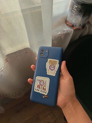 hard disk ssd: Samsung Galaxy A03, 128 GB, rəng - Mavi, Sensor, İki sim kartlı, Face ID