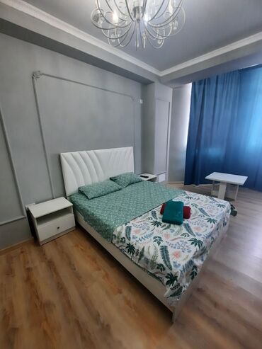 суточные квартиры в таласе: 1 бөлмө, Кондиционер, Жаздык, жууркан-төшөк каптары, Душ кабинасы