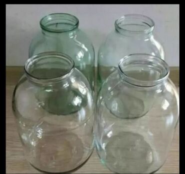 стеклянная посуда бишкек: Банки 3х литр 25сом,1литр 10сом.стеклянные бутыли для производства