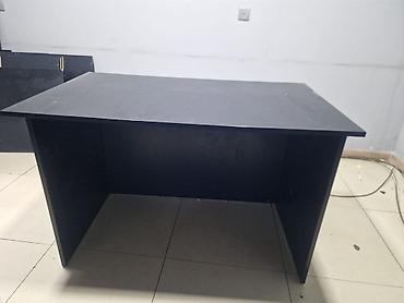 reception masa: Düz masa, Polkalı, Siyirməsiz, MDF — 1