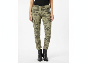 Women's Pants: Cropp, Material trousers for women, size L