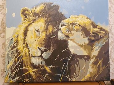 Şəkillər, tablolar: Əl isı, kətan uzərində akril boya ilə cəkılib, ручная работален — 8