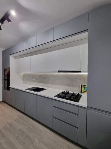 Sifarişlə mətbəx mebeli: Sifarişlə mətbəx dəsti, Özü çəkən petlələr, MDF — 9