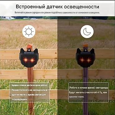 трекер для животных: Это солнечный отпугиватель животных с двумя красными светодиодами — 3