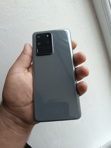 Мобильные телефоны и аксессуары: Samsung Galaxy S20 Ultra, 128 ГБ, цвет - Серый, Сенсорный, Отпечаток пальца, Беспроводная зарядка