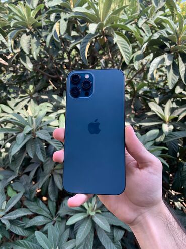 iphone 13 pro max qeydiyyat qiymeti: IPhone 12 Pro Max, 256 GB, Pacific Blue, Simsiz şarj, Face ID