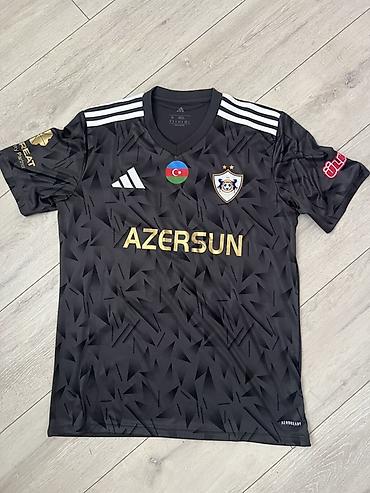 qarabaq fk: Futbolka, Adidas, M, rəng - Qara — 1