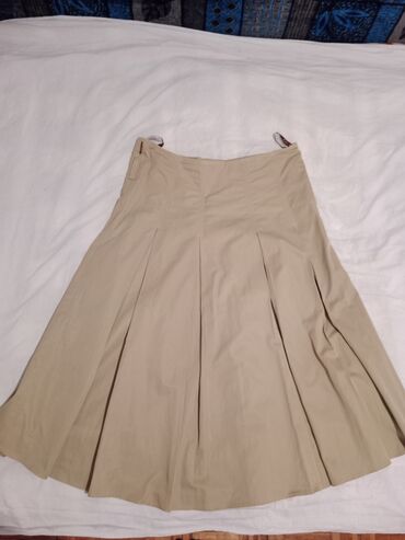 Skirts: L (EU 40), Midi, color - Beige