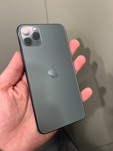 Apple iPhone: IPhone 11 Pro Max, 256 GB, Yaşıl, Simsiz şarj, Face ID