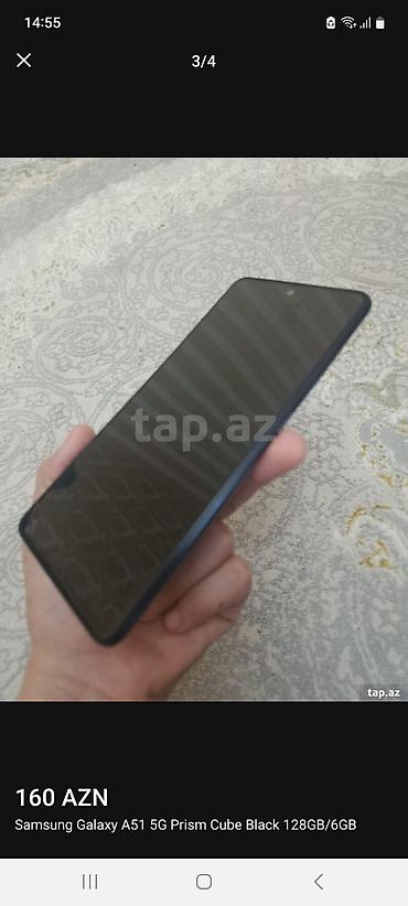 ip 8: Samsung Galaxy A51 5G, 128 GB, rəng - Qara, İki sim kartlı — 2