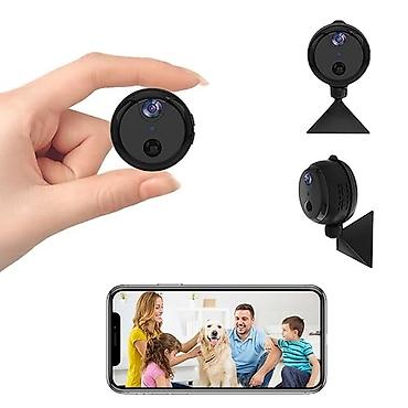 Mini Wi‑Fi IP kamera – kompakt ölçülü, dairəvi korpusda çoxfunksiyalı