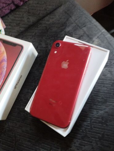 Apple iPhone: IPhone Xr, Б/у, Красный, Чехол, Коробка
