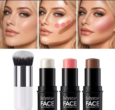 Julystar FACE Multi-Function – krem teksturalı, stik formatında 3’lü