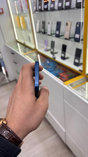 iphone 12 64 gb: IPhone 12, 64 GB, Pacific Blue, Zəmanət, Face ID, Simsiz şarj — 3