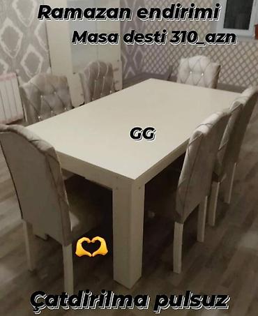mətbəx üçün stol stul: Masa və oturacaq dəstləri — 1