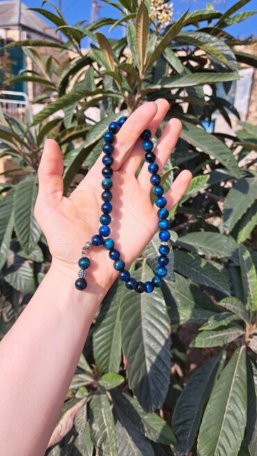 Təsbehlər: Təbii daşlardan hazırlanmış tesbih - Material: şəffaf-qonur tonlarda — 12