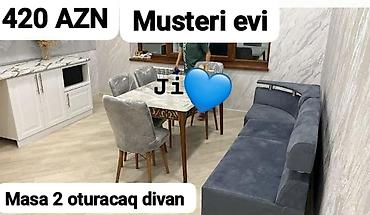 Divan və masa dəstləri: Yeni, Künc divan, Mətbəx üçün, Açılan — 1
