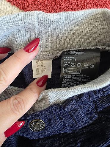 1 yas: H&M uşaq şalvarı - Ölçü: EUR 92 (təxminən 1½–2 yaş) - Material — 3