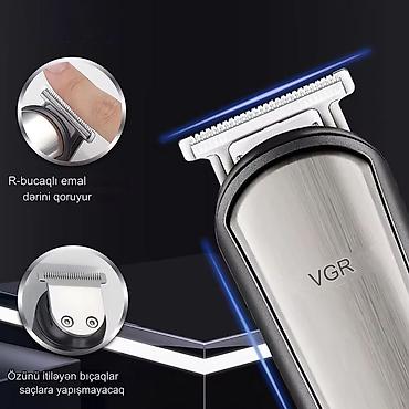 kabel şunur: VGR V 105 - 5in1 trimmer dəsti / Shaver / 600mah / İPX6 / LED Displey — 9