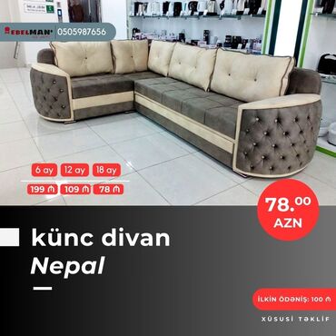 Divanlar: Künc divan, Yeni, Açılan, Bazalı, Parça, Şəhərdaxili pulsuz çatdırılma — 9