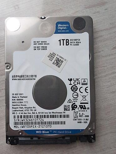 e book: Накопитель для ПК, Новый, Western Digital (WD), HDD, 1 ТБ, 2.5", Для ПК — 1