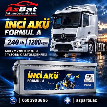 formula vitor: Inci Akü, 240 ah, Orijinal, Türkiyə, Yeni — 1