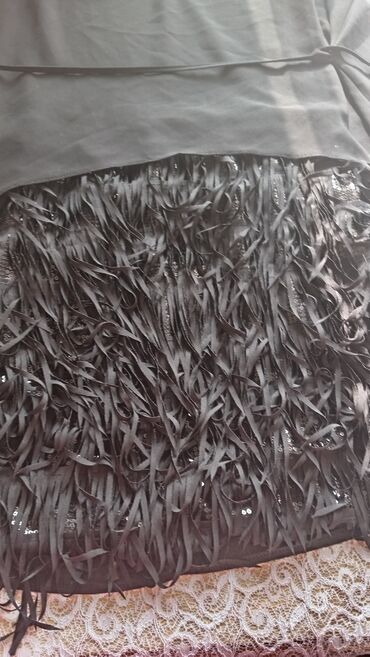 Köynək və bluzalar: Qara rəngdə şık tunika/kofta - Dizayn: Yuxarı hissəsi hamar parça — 2