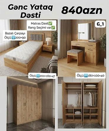 Gənc Yataq Dəsti – 840 AZN Dəst tərkibi və xüsusiyyətləri: - Bazalı