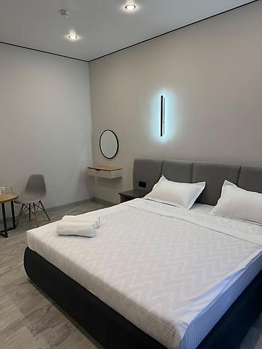 2 bedroom: 2 комнаты, 12 мкр, Душевая кабина, Постельное белье, Кондиционер — 1