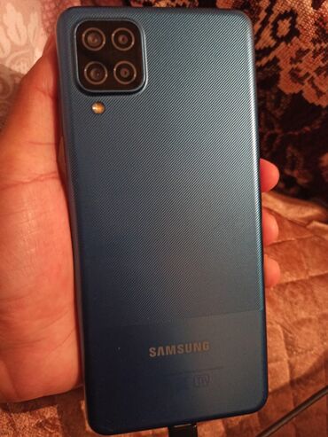 samsung galaxy 3g: Samsung Galaxy A12, 32 ГБ, цвет - Синий, Две SIM карты