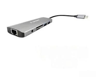 Doking stanice: USB‑C 9‑u‑1 multiport adapter (Gembird A-CM-COMBO9-03) - Portovi: - — 15