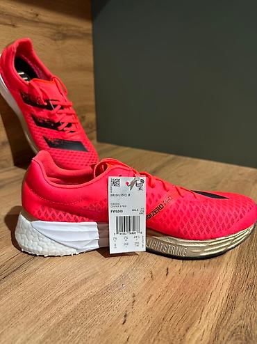 mn m: Мужские кроссовки, 41, Adidas, Новый, цвет - Красный, Бесплатная доставка — 2
