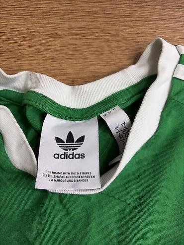Kişi geyimləri: Futbolka, Adidas, M, rəng - Yaşıl — 2