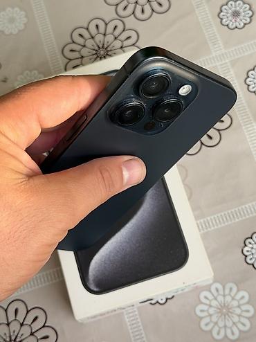 iphone 15 pro almaq: IPhone 15 Pro, 128 GB, Göy — 10