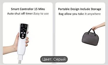 masajer: LUYAO LY-6700 hava kompressiyalı ayaq masajeri – boz rəng — 6