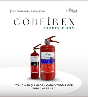 ABCE tipli yanğınlar üçün nəzərdə tutulmuş qırmızı rəngli Confirex