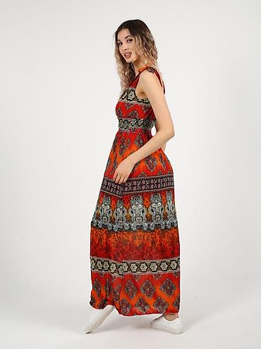 Повседневные платья: Платье размер 42-48/, ткань холодок, производство Индия, расцветок — 6