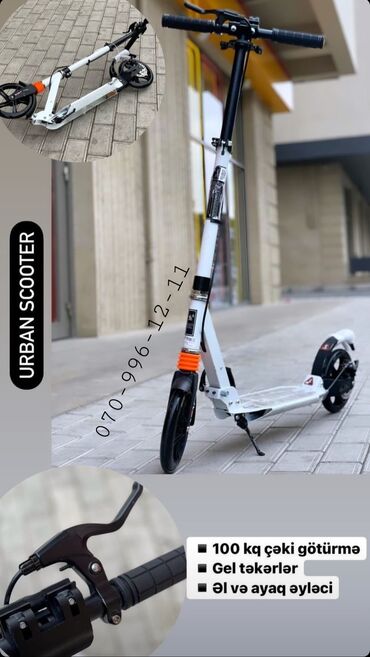 elektrikli scooter 2 el: Samakat Urban🛴 Skuter Samokat, Skuter, Scooter Ölkə daxili pulsuz
