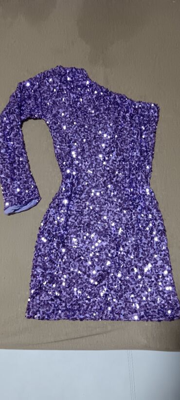 haljina na prugice: M (EU 38), color - Purple