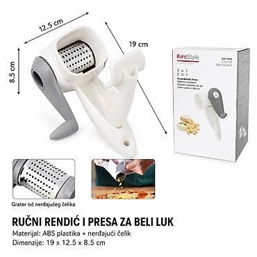 KMT rend za sir 2407890 Praktičan 2‑u‑1 ručni kuhinjski alat – rend