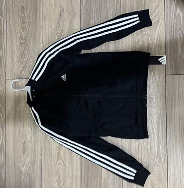 адидас зипка: Мужской спортивный костюм, Adidas, Новый, цвет - Черный, Самовывоз — 1