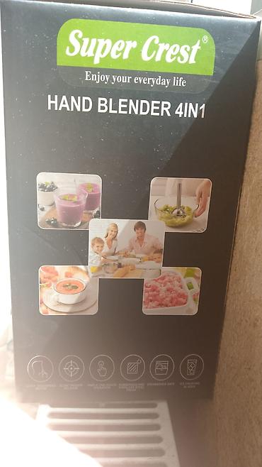 əl blender: Super Crest SCT-7001 – 4‑ü‑1 əl blenderi Xüsusiyyətlər: - Güc: 3000W — 3