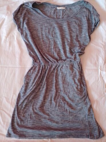 stradivarius jakna sa krznom: Mango S (EU 36), color - Grey, Oversize, Short sleeves