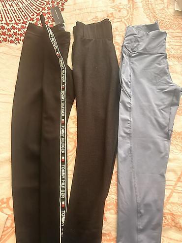 qiz ucun botlar: Qadın leggins dəsti – 3 ədəd • Modellər: - Sol: Qara leggins — 1